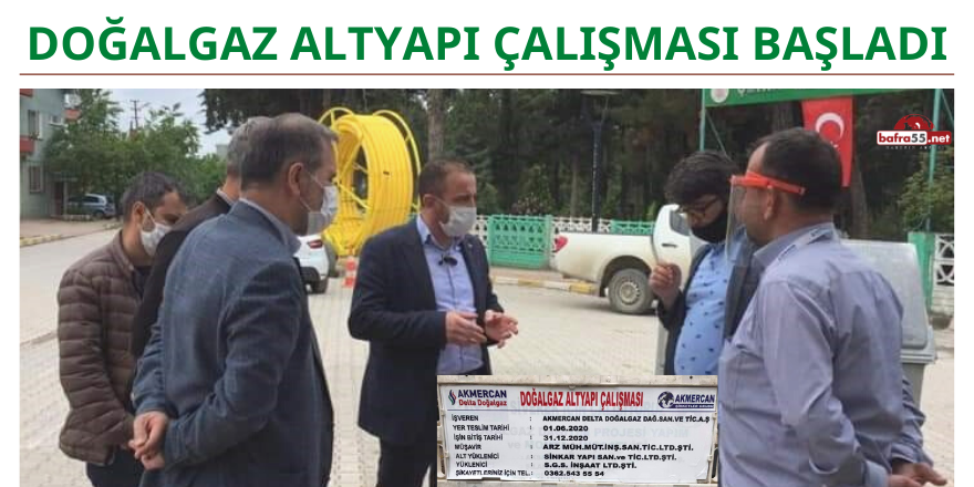 Doğalgaz Altyapı Çalışması Başladı