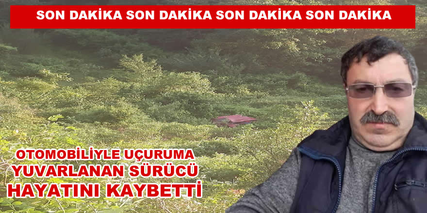 Uçuruma Yuvarlanan Otomobil Sürücüsü Kurtarılmıştı!