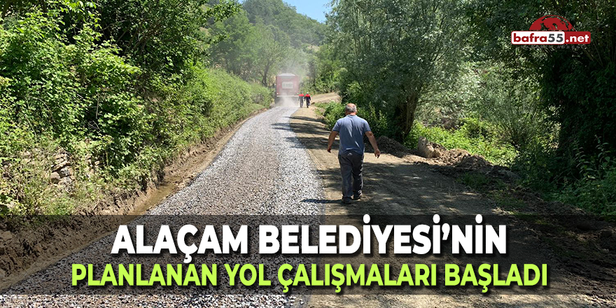 Alaçam'da Yol Çalışmaları Başladı