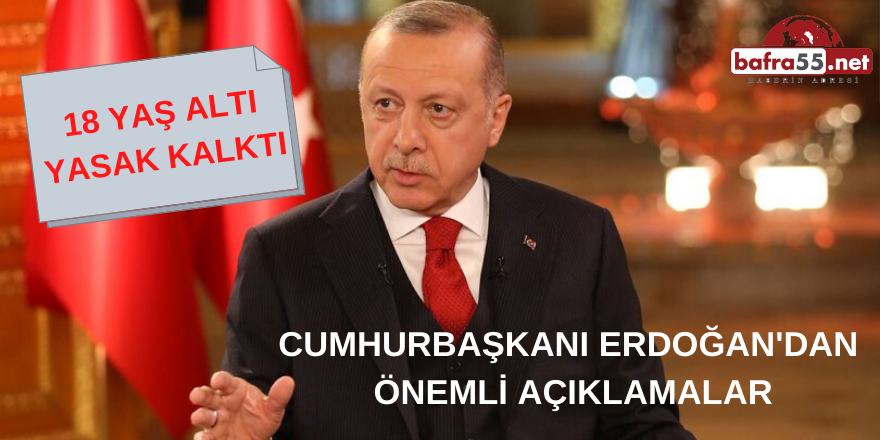 Cumhurbaşkanı Erdoğan'dan  Önemli Açıklamalar