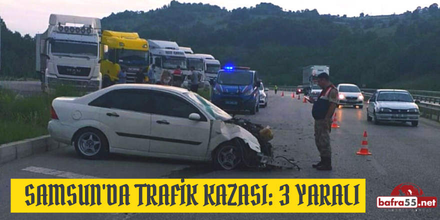 Samsun'da Trafik Kazası: 3 Yaralı