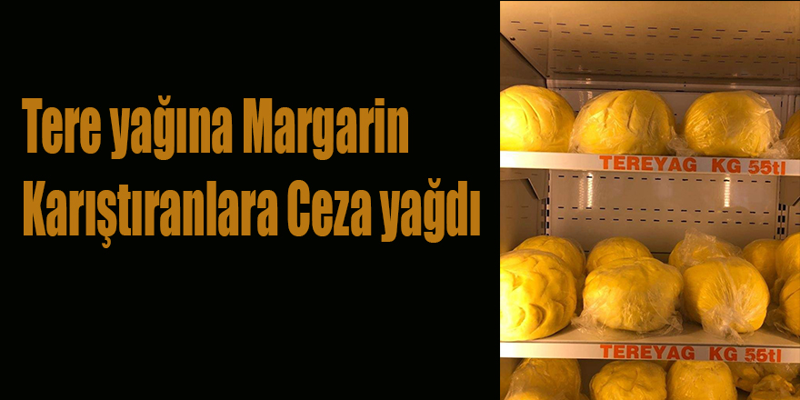 Tere yağına Margarin Karıştıranlara Ceza yağdı