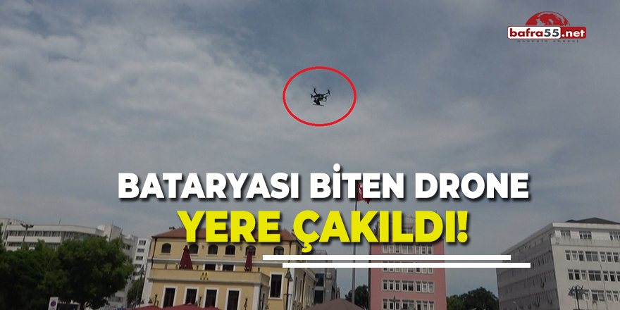 Bataryası Biten Drone Yere Çakıldı!