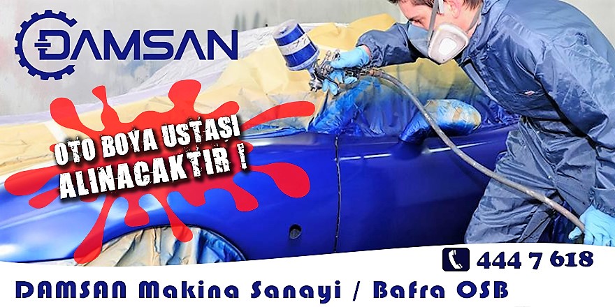 DAMSAN MAKİNA ARAÇ BOYA USTASI ARIYOR