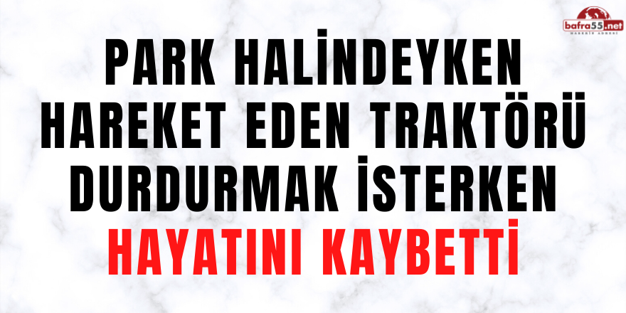 Traktörü Durdurmak İstedi, Hayatını Kaybetti