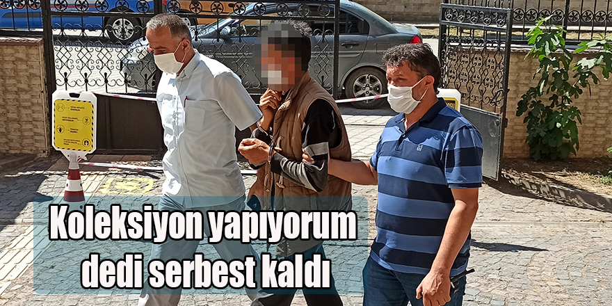 Koleksiyon yapıyorum dedi serbest kaldı