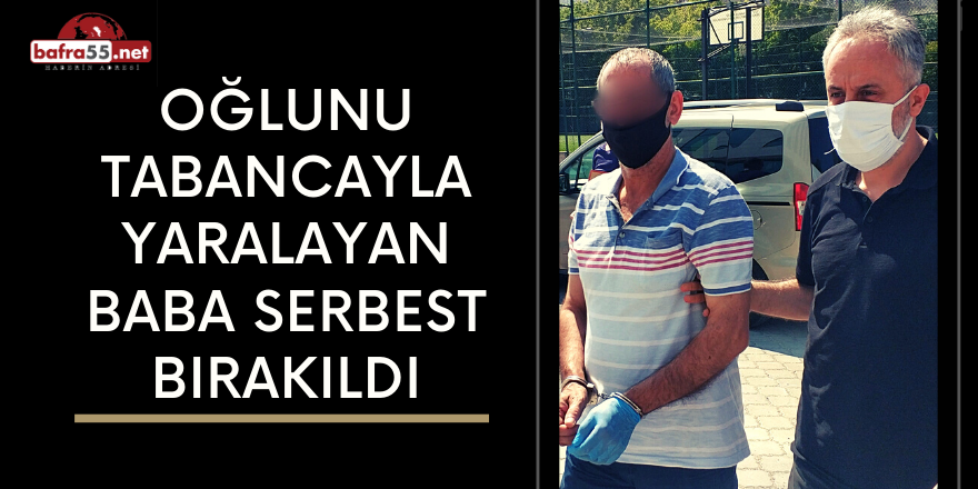 Oğlunu Tabancayla Yaralayan Baba Serbest Bbırakıldı