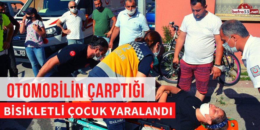 Otomobilin Çarptığı Bisikletli Çocuk Yaralandı