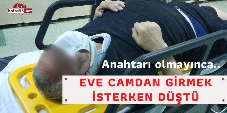 Eve Camdan Girmek İsterken Düştü