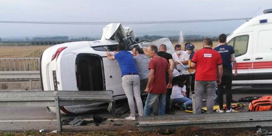 Çarşamba'da Feci Kaza 5 Yaralı