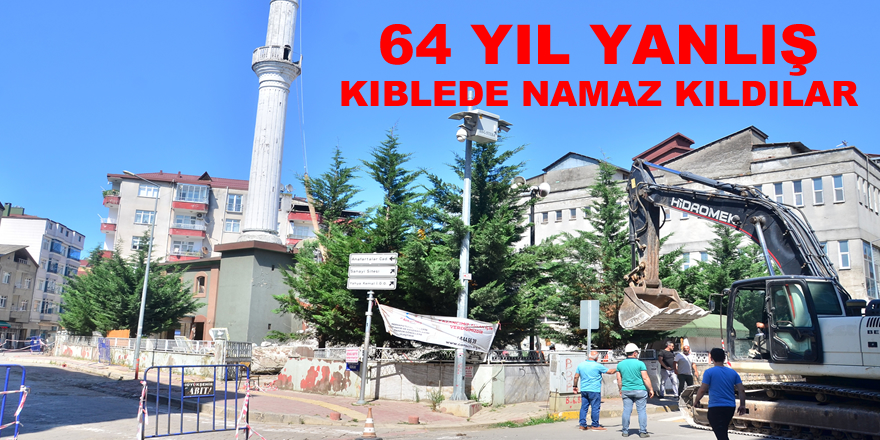 Kıblesi yanlış cami 64 yıl sonra yıkıldı