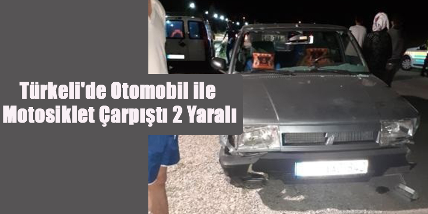 Türkeli'de Otomobil ile Motosiklet Çarpıştı 2 Yaralı