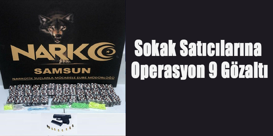 Sokak Satıcılarına Operasyon 9 Gözaltı