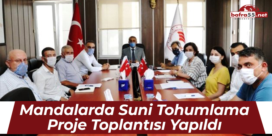 Mandalarda Suni Tohumlama Proje Toplantısı Yapıldı