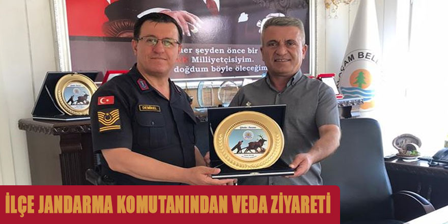 ALAÇAM İLÇE JANDARMA KOMUTANINDAN VEDA ZİYARETİ