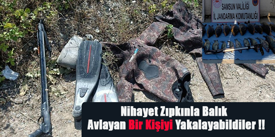 Nihayet Zıpkınla Balık  Avlayan Bir Kişiyi Yakalayabildiler!!