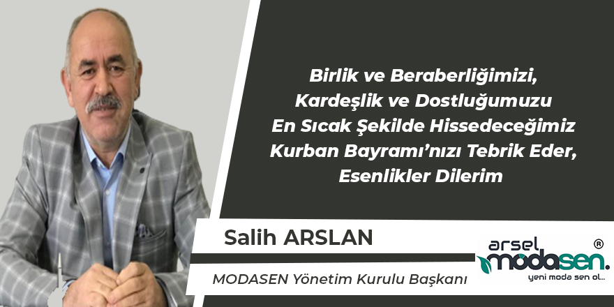 Salih Arslan'ın Bayram Mesajı