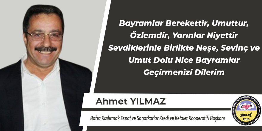 Ahmet Yılmaz Kurban Bayramı Mesajı