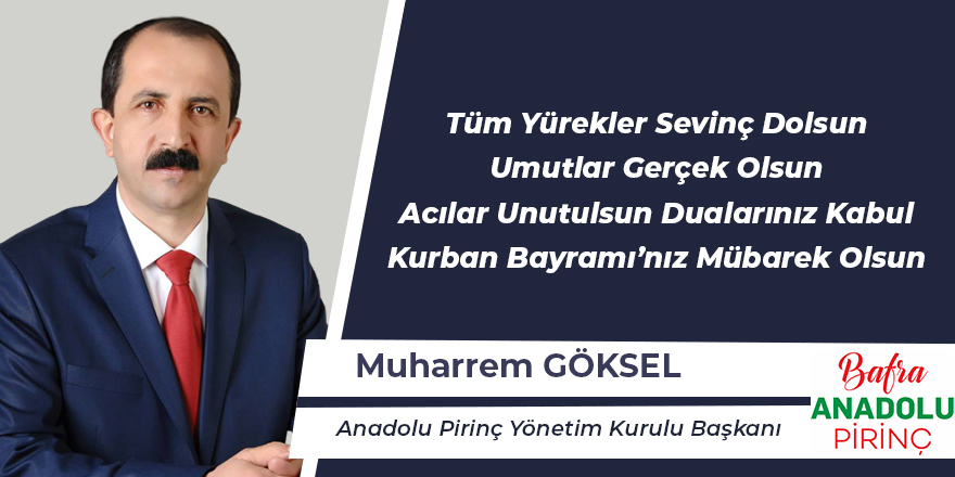 Muharrem Göksel Bayram Mesajı