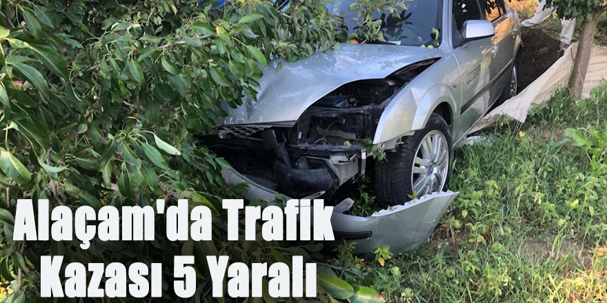 Alaçam'da Trafik Kazası 5 Yaralı