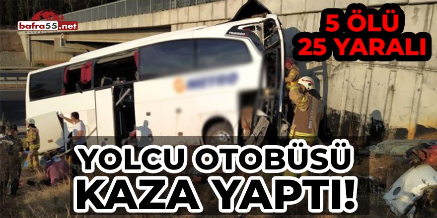 Yolcu Otobüsü Kaza Yaptı!