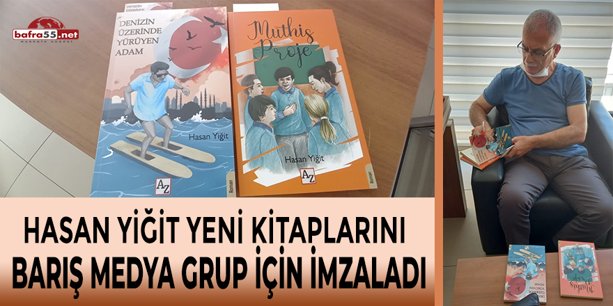 Hasan Yiğit Yeni Kitaplarını Barış Medya Grup İçin İmzaladı