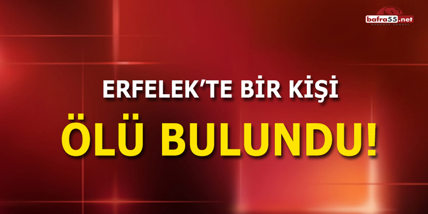 Erfelek'te Bir Kişi Ölü Bulundu!