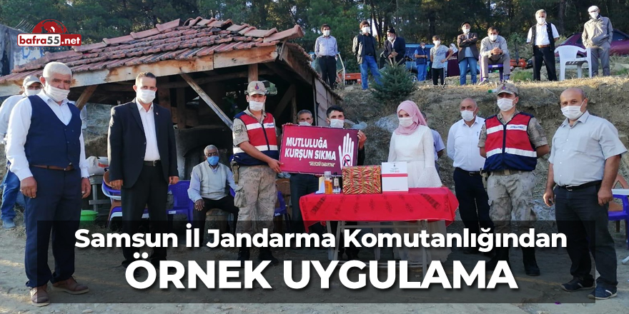 Samsun İl Jandarma Komutanlığından Örnek Uygulama