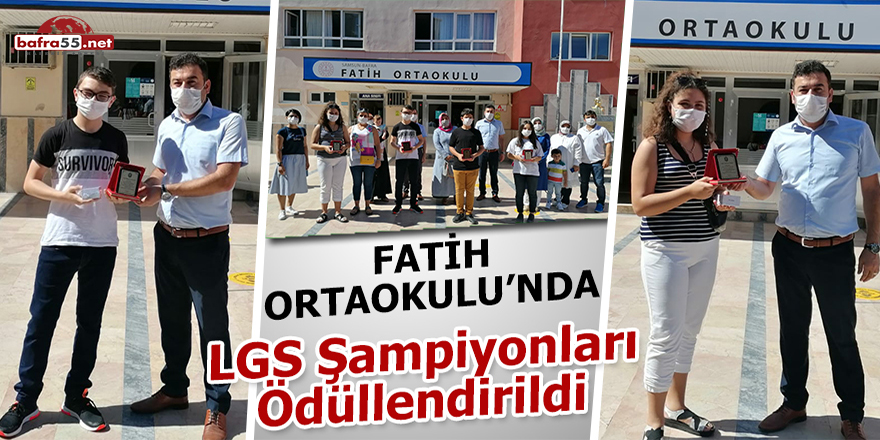 Fatih Ortaokulu'nda LGS Şampiyonları Ödüllendirildi