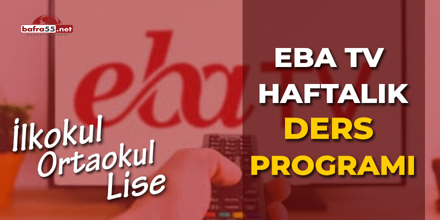 Uzaktan Eğitimde Haftalık Ders Programı