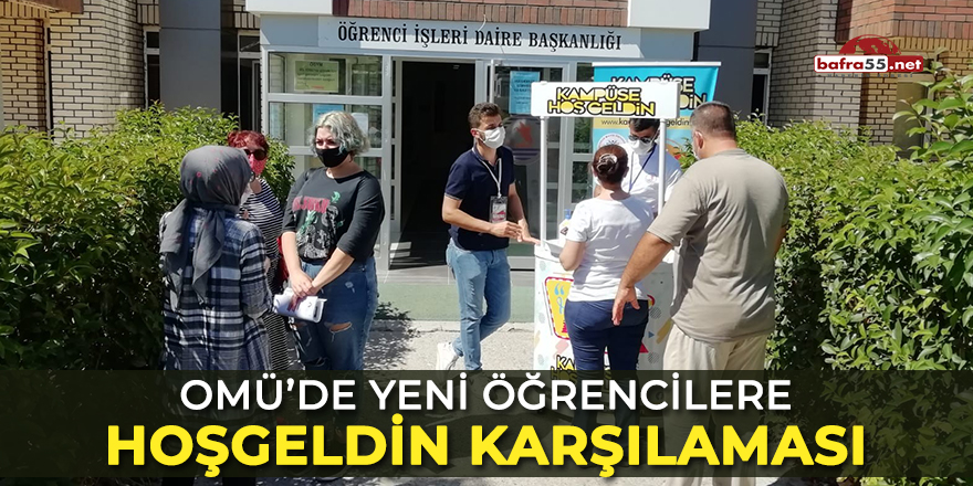 OMÜ'de Yeni Öğrencilere Hoşgeldin Karşılaması