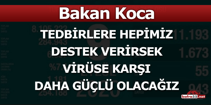 Bakan Koca 9 Eylül tarihli koronavirüs verilerini açıkladı!