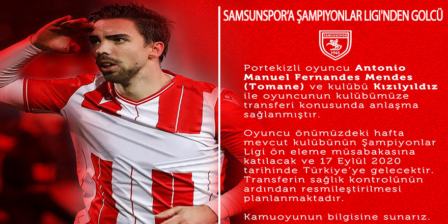 Samsunspor’a Şampiyonlar Ligi'nden golcü