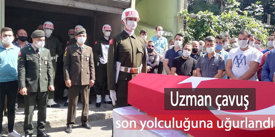 Uzman çavuş son yolculuğuna uğurlandı