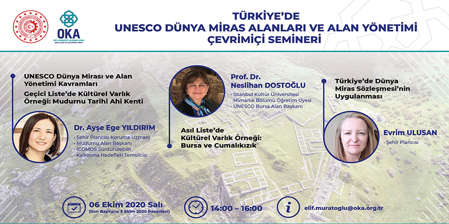 OKA'dan "Türkiye’de UNESCO Dünya Miras Alanları ve Alan Yönetimi" semineri