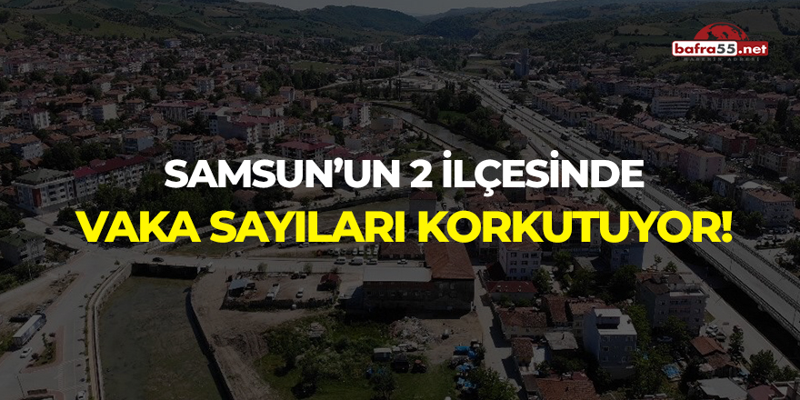 Samsun'un iki ilçesinde vaka sayıları korkutuyor!