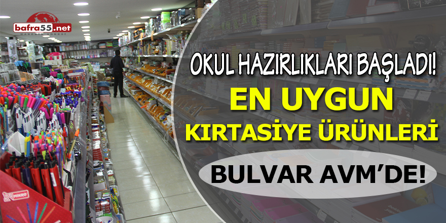 En uygun okul araç gereçleri için Bulvar AVM !