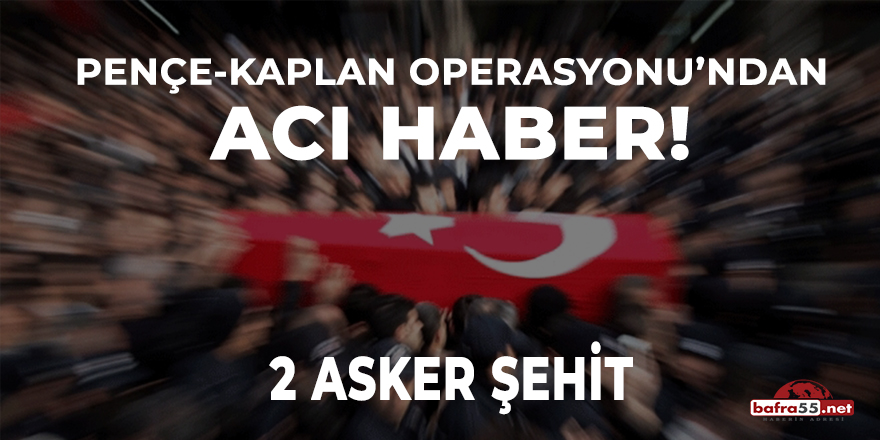 Pençe-Kaplan Operasyonu'ndan acı haber!