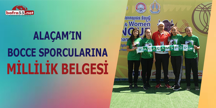 Alaçam'ın Bocce sporcularına Millilik belgesi