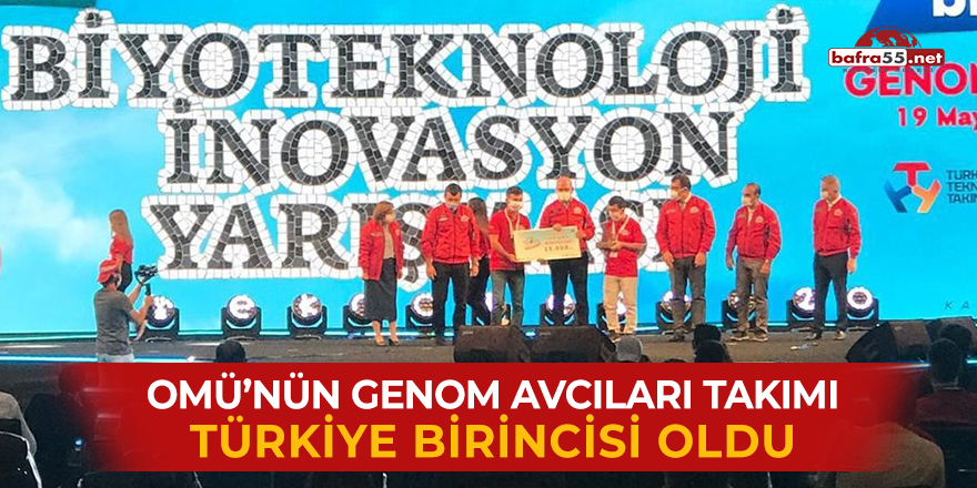 OMÜ’nün Genom Avcıları Takımı Türkiye birincisi oldu