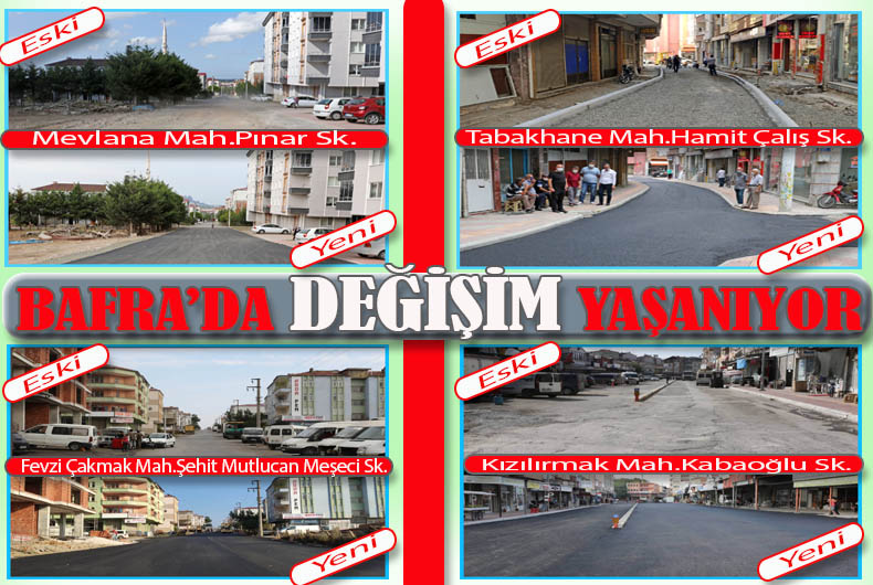 Bafra'da Değişim Yaşanıyor