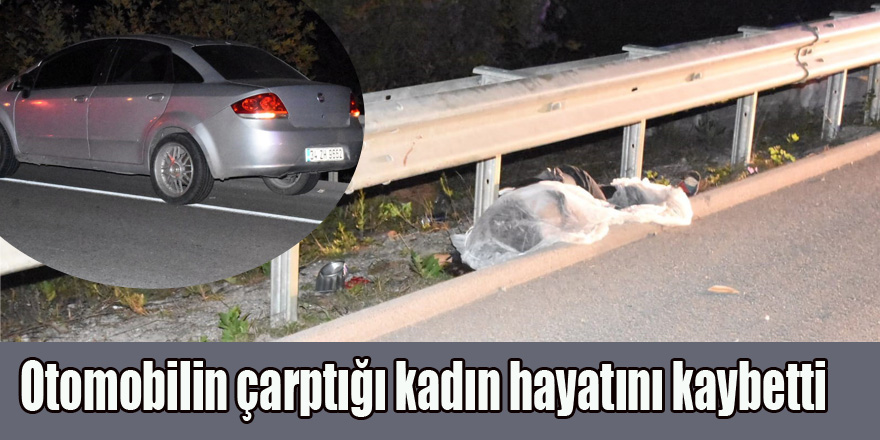 Otomobilin çarptığı kadın hayatını kaybetti