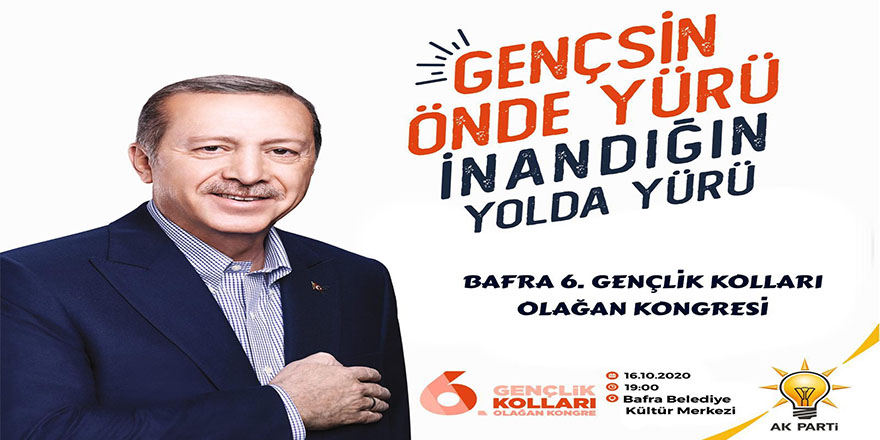 AK Parti 6'ıncı Gençlik Kolları Başkanlığı Olağan Kongresine Davet