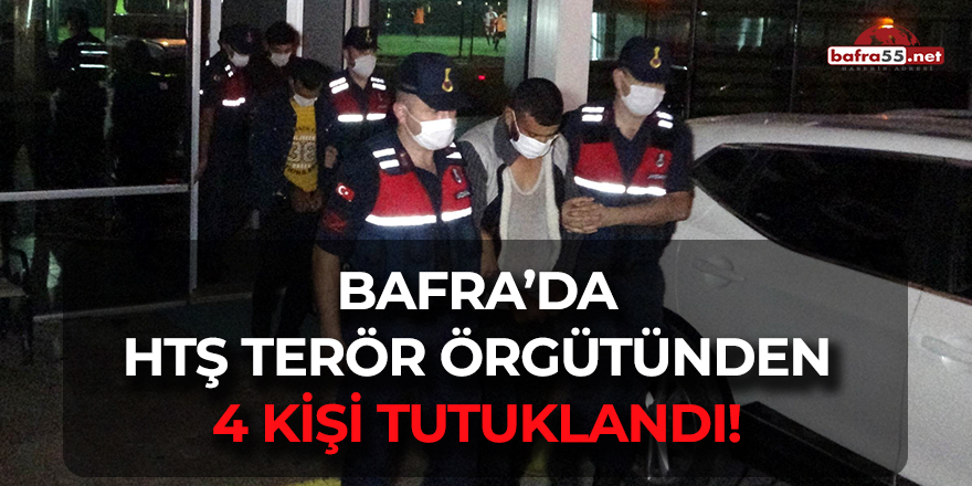 Bafra'da HTŞ Terör Örgütünden 4 kişi tutuklandı