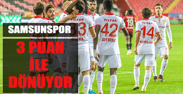 SAMSUNSPOR ESKİŞEHİRDEN 3 PUAN İLE DÖMNÜYOR