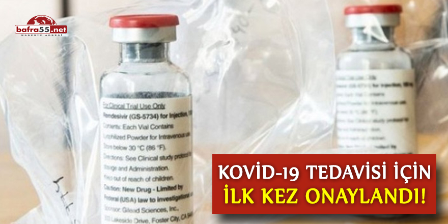 Kovid-19 tedavisi için ilk kez onaylandı