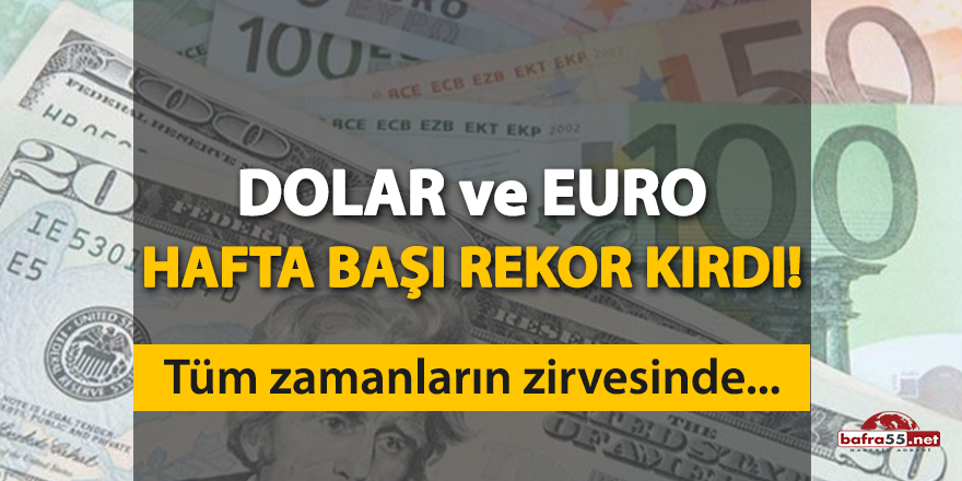 Dolar ve Euro tüm zamanların zirvesinde!