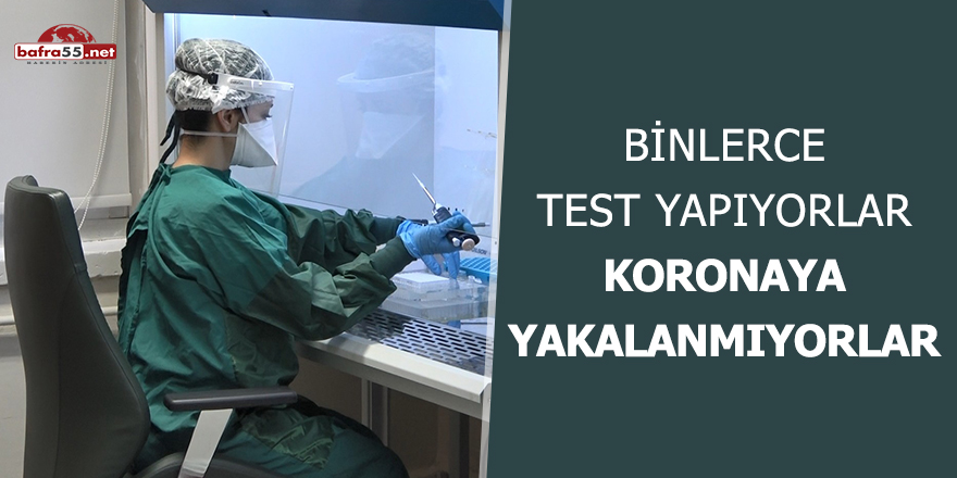 Binlerce test yapıyorlar, koronaya yakalanmıyorlar