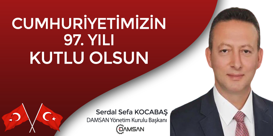 DAMSAN'dan Cumhuriyet Bayramı mesajı