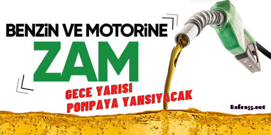 Benzin ve Motorine Bu Gece İtibariyle Zam!